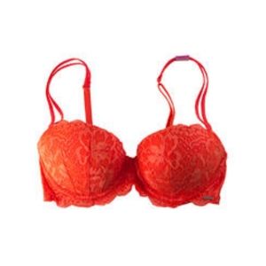 Neon Orange PINK Victoria's Secret Push up Bra